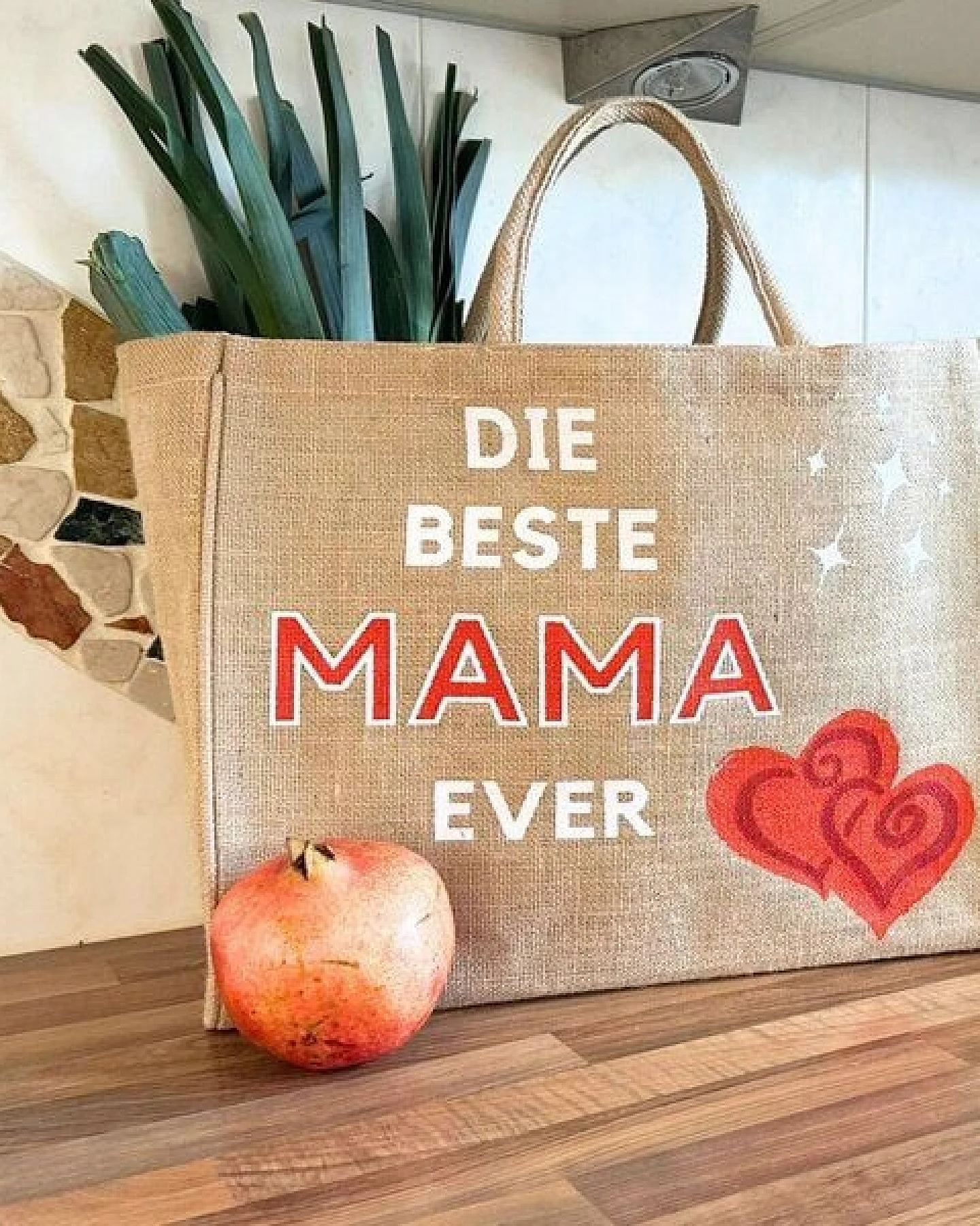 Domelo große Jute Einkaufskorb, Vegane Einkaufstasche nachhaltige Handtasche/ Shopper – Ansicht 4