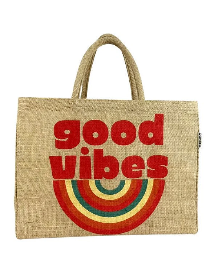 Domelo große Jute Einkaufskorb, Vegane Einkaufstasche nachhaltige Handtasche/ Shopper