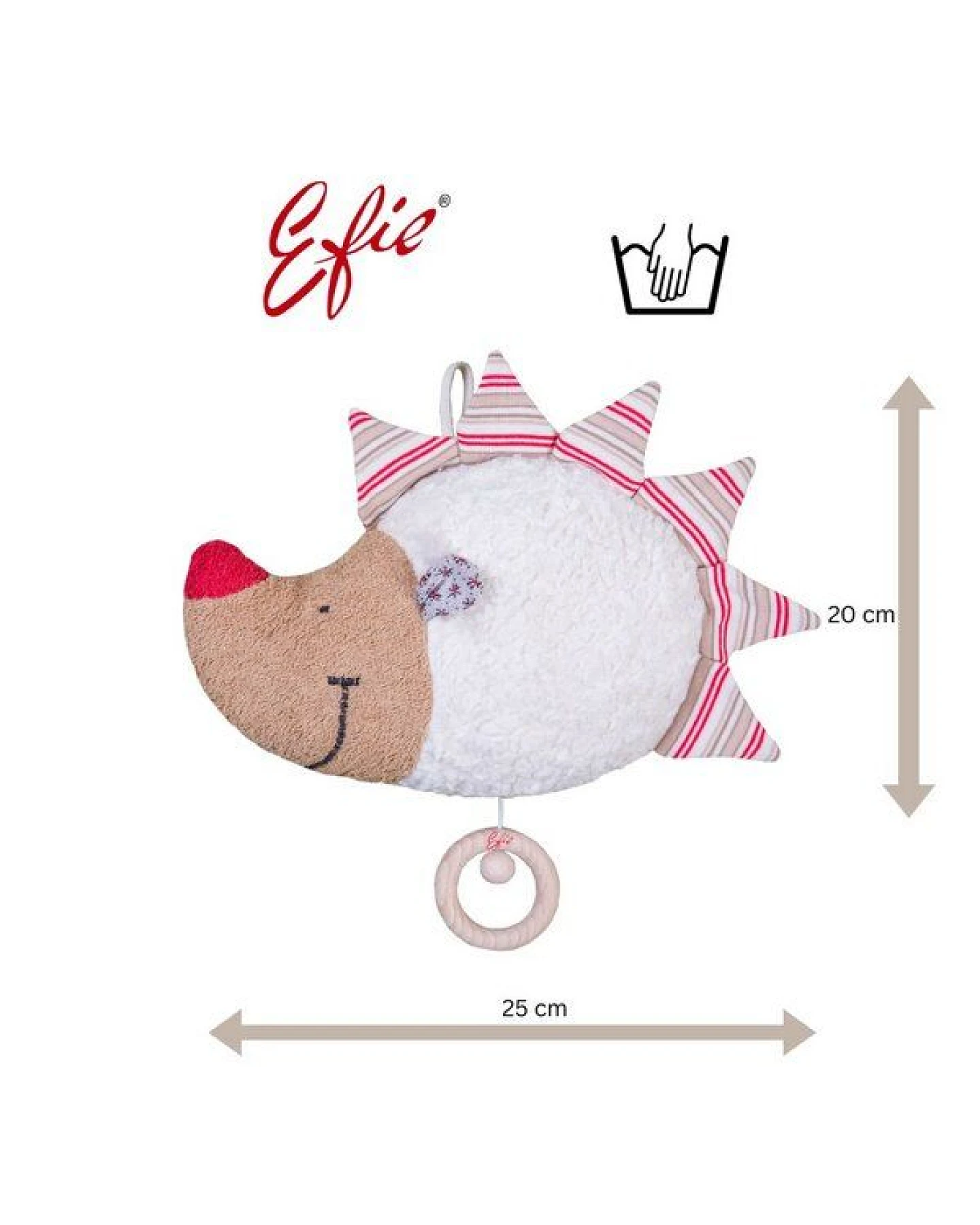 Efie Spieluhr Igel, kbA (organic), Made in Germany – Ansicht 2