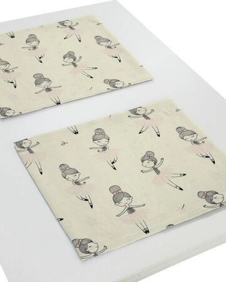 Nature by Adam Tischset 2er Pack für Kinder aus 100% Bio-Baumwolle - Made in Germany -