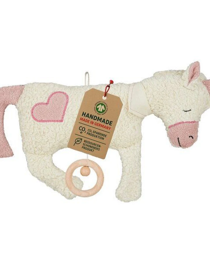 Produktseite: Efie Spieluhr Einhorn, Herz Applikation, Made in Germany