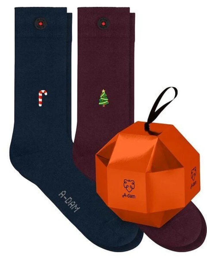 A-Dam 2er Socken-Box Be Merry