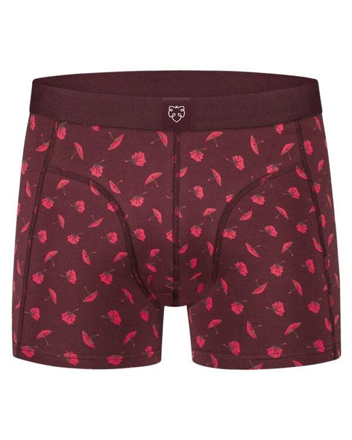 A-Dam Dunkelrote Boxer-Briefs Umbrellas