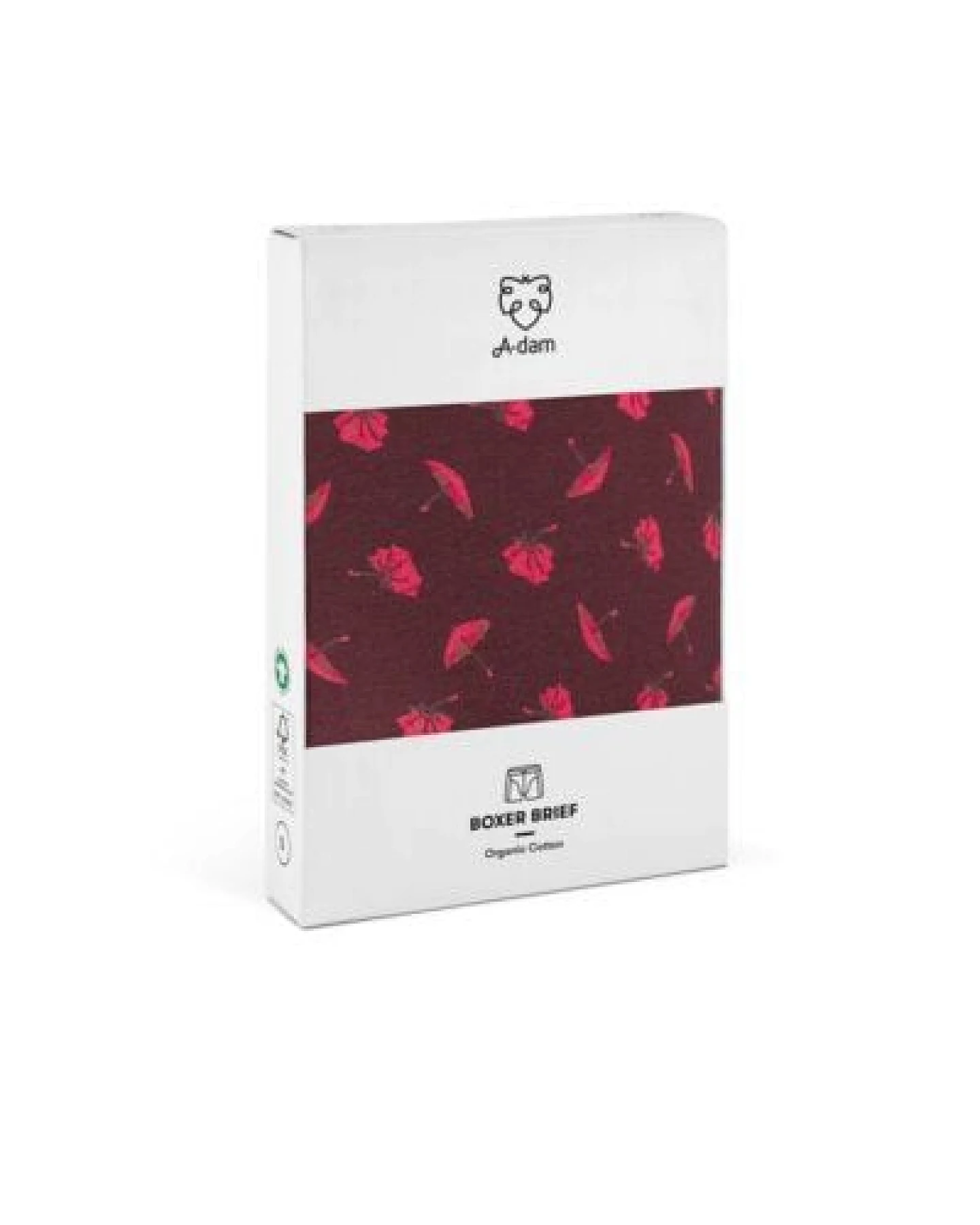 A-Dam Dunkelrote Boxer-Briefs Umbrellas – Ansicht 4