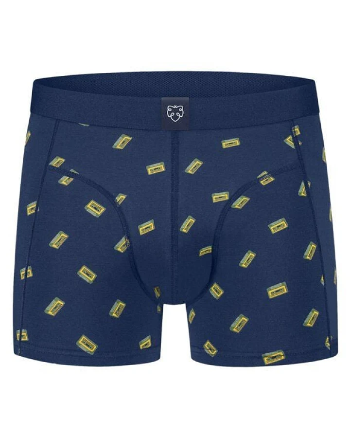 A-Dam Blaue Boxer-Briefs Casette Tape