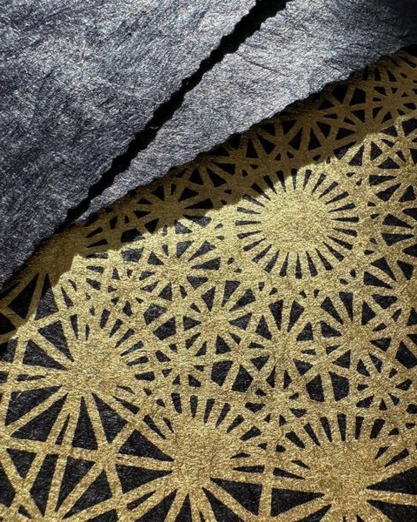 Veskor Cassiopeia DEMIHEPTERAKT Heilige Geometrie Linoldruck – Ansicht 4