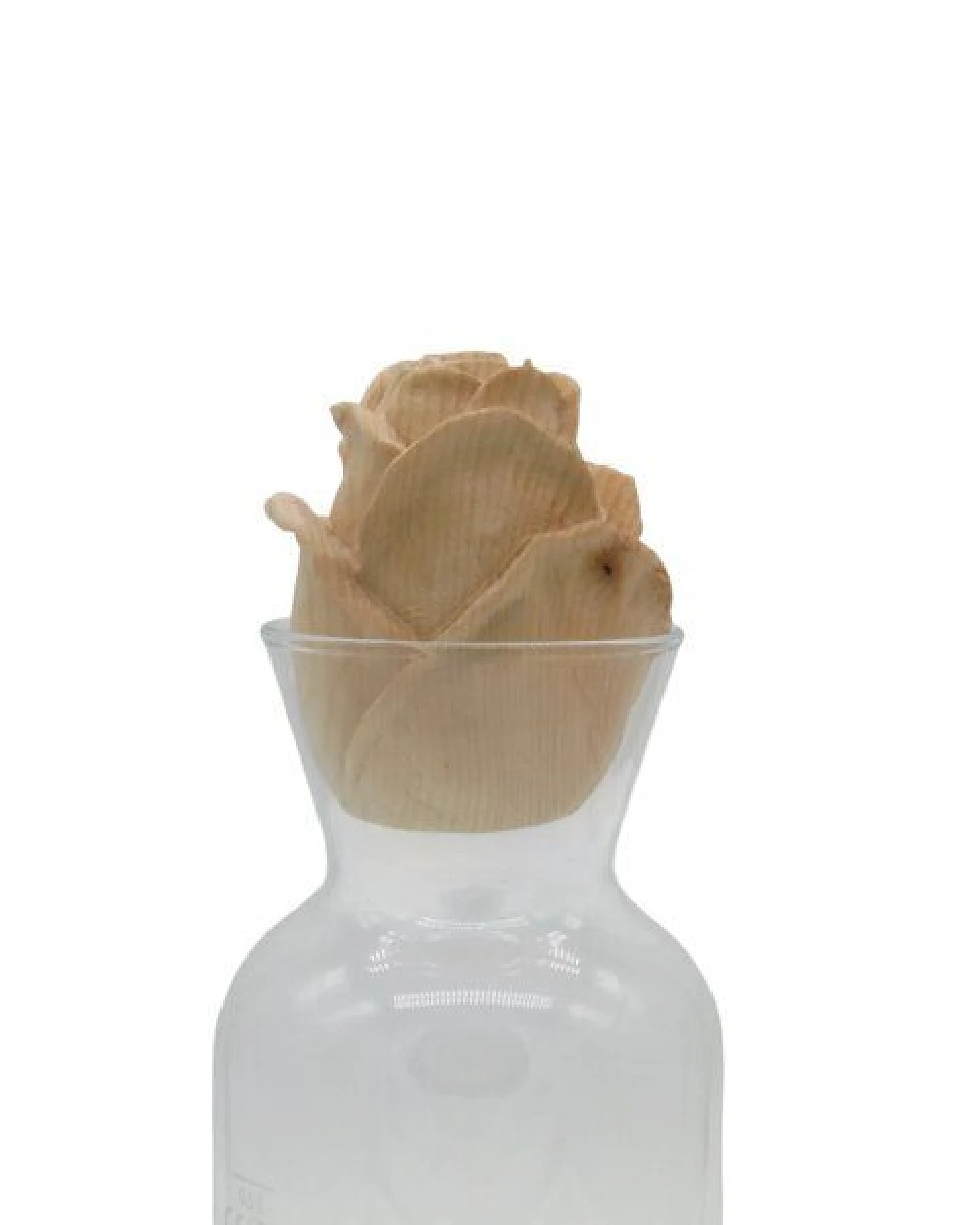 Demi-Art Karaffe mit Rose aus Zirbenholz – Ansicht 2