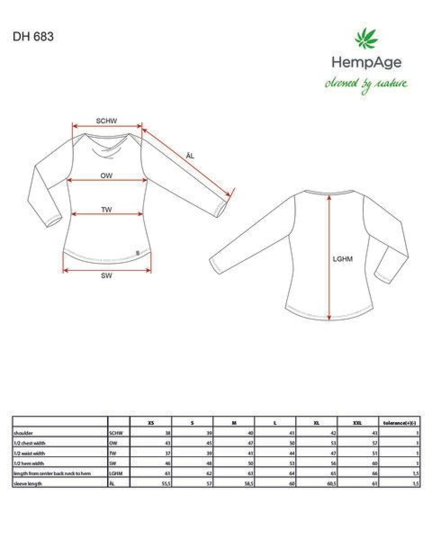 HempAge Langarmshirt mit Wasserfallkragen Hanf/Lyocell – Ansicht 3