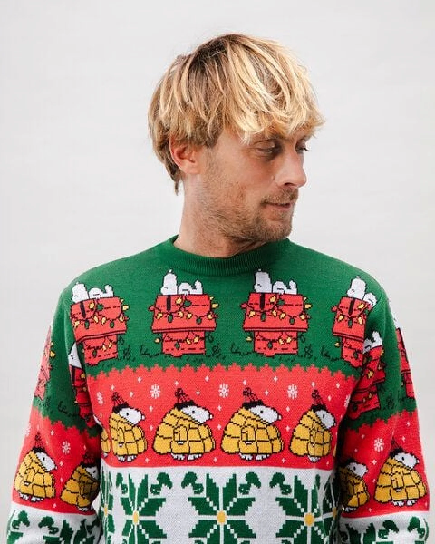 Brava Fabrics Strickpullover Peanuts Xmas Multicolor – Ansicht 4