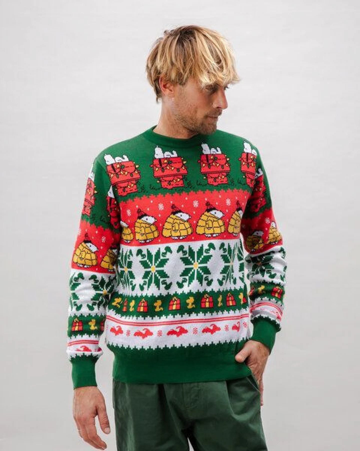 Brava Fabrics Strickpullover Peanuts Xmas Multicolor – Ansicht 2
