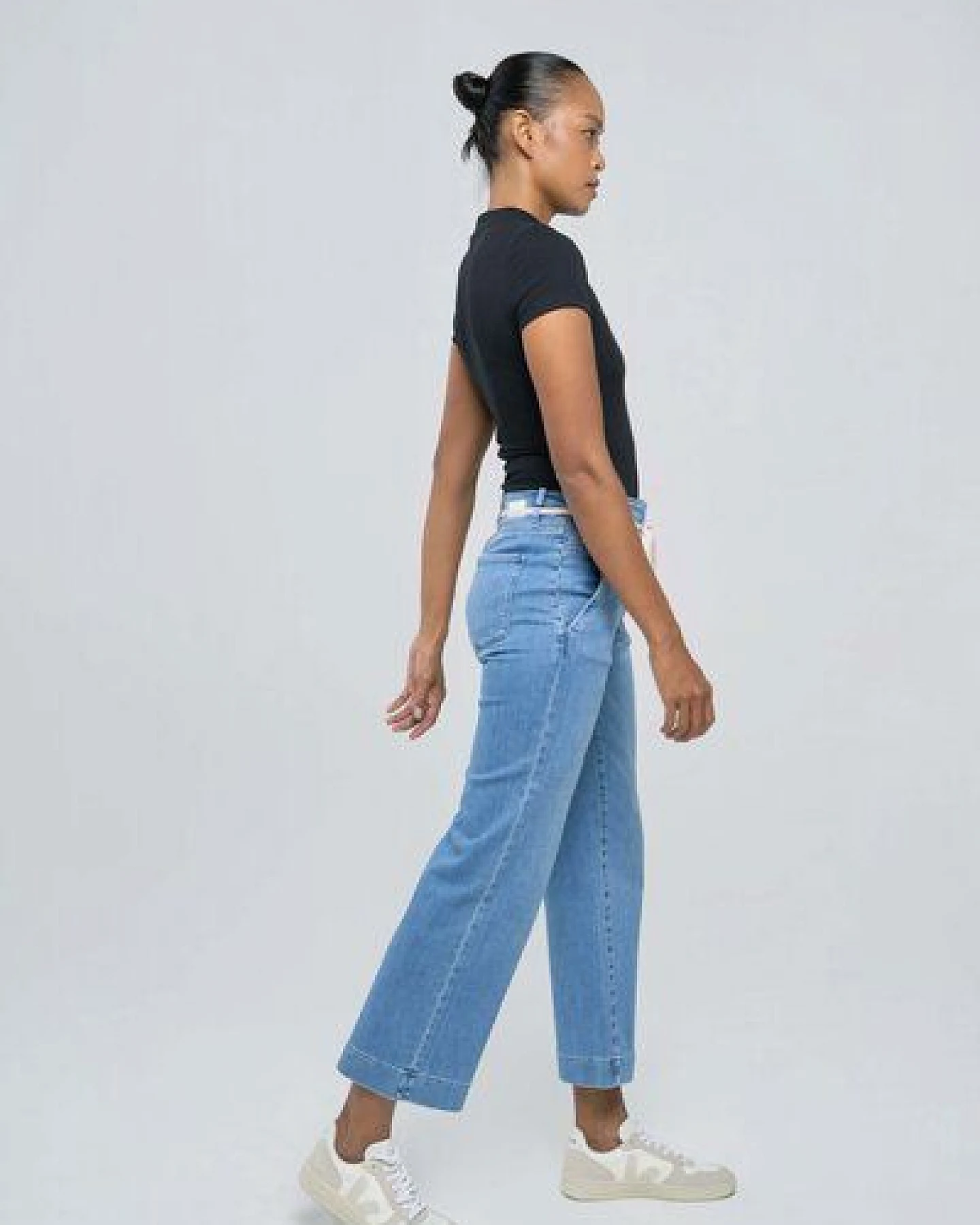 DAWN Jeans DEW Flared Soft Denim French Pocket – Ansicht 3