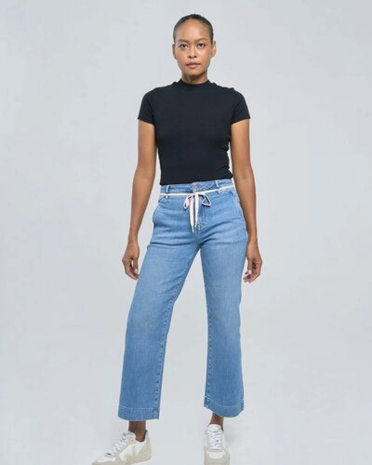DAWN Jeans DEW Flared Soft Denim French Pocket – Ansicht 2