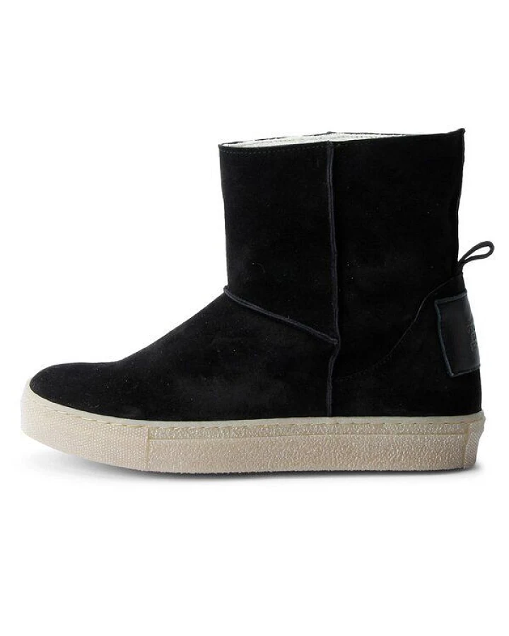 Grand Step Shoes Leder-Boots Nicki Suede black