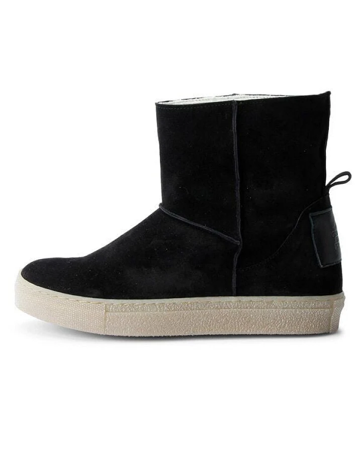 Grand Step Shoes Leder-Boots Nicki Suede black