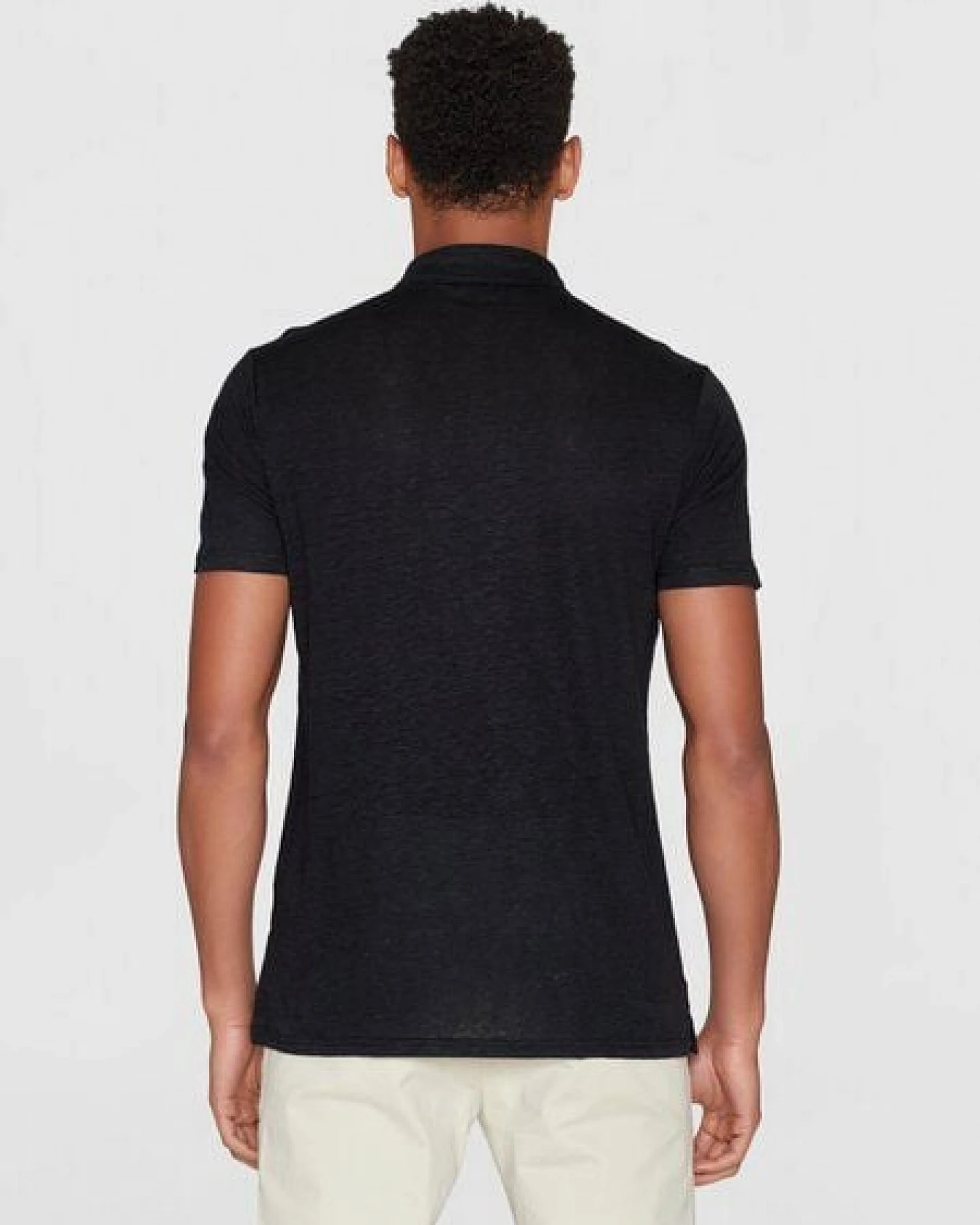 KnowledgeCotton Apparel Leinen Polo-Shirt – Ansicht 4