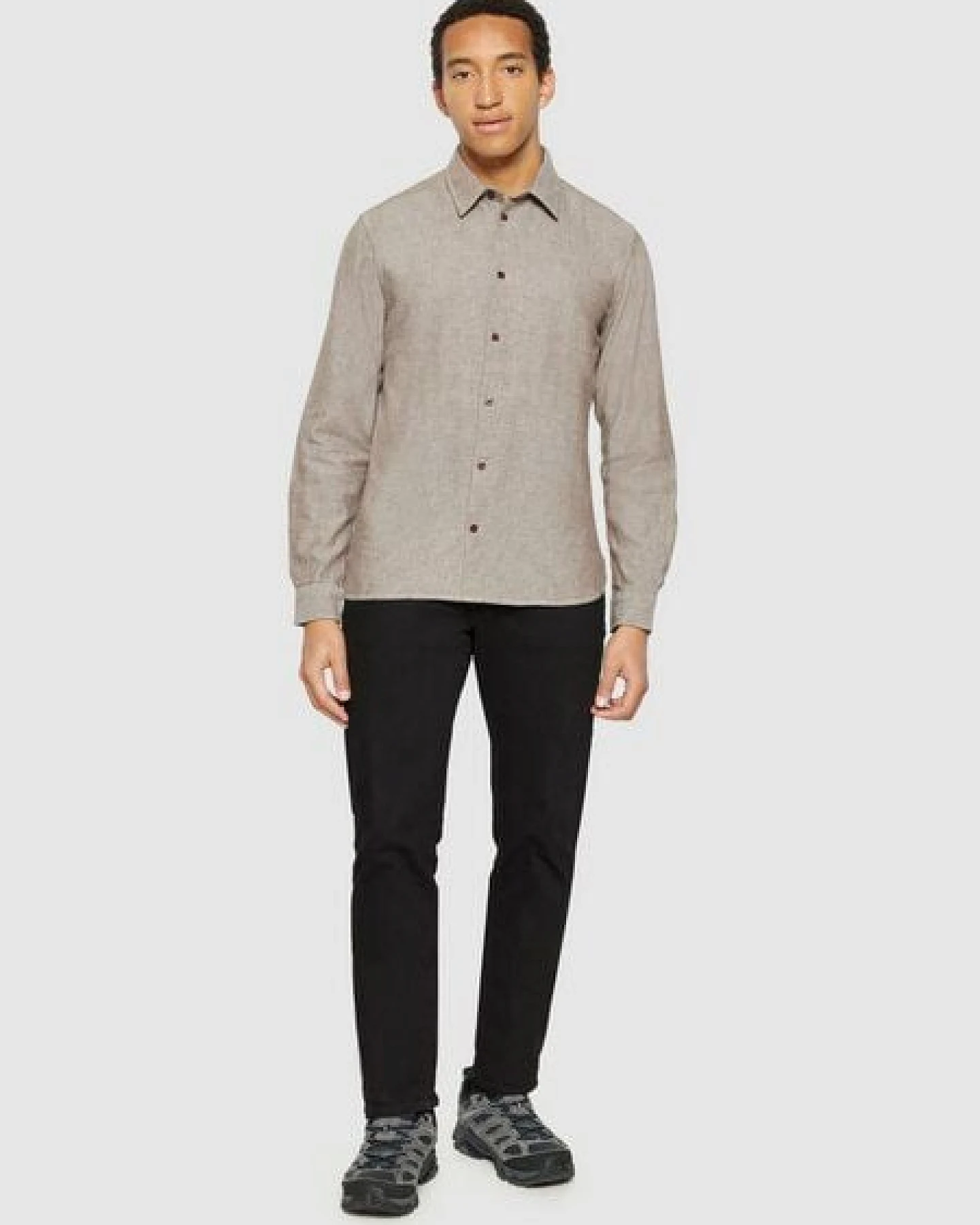KnowledgeCotton Apparel Flanell-Hemd Regular Fit Heavy Twill – Ansicht 4