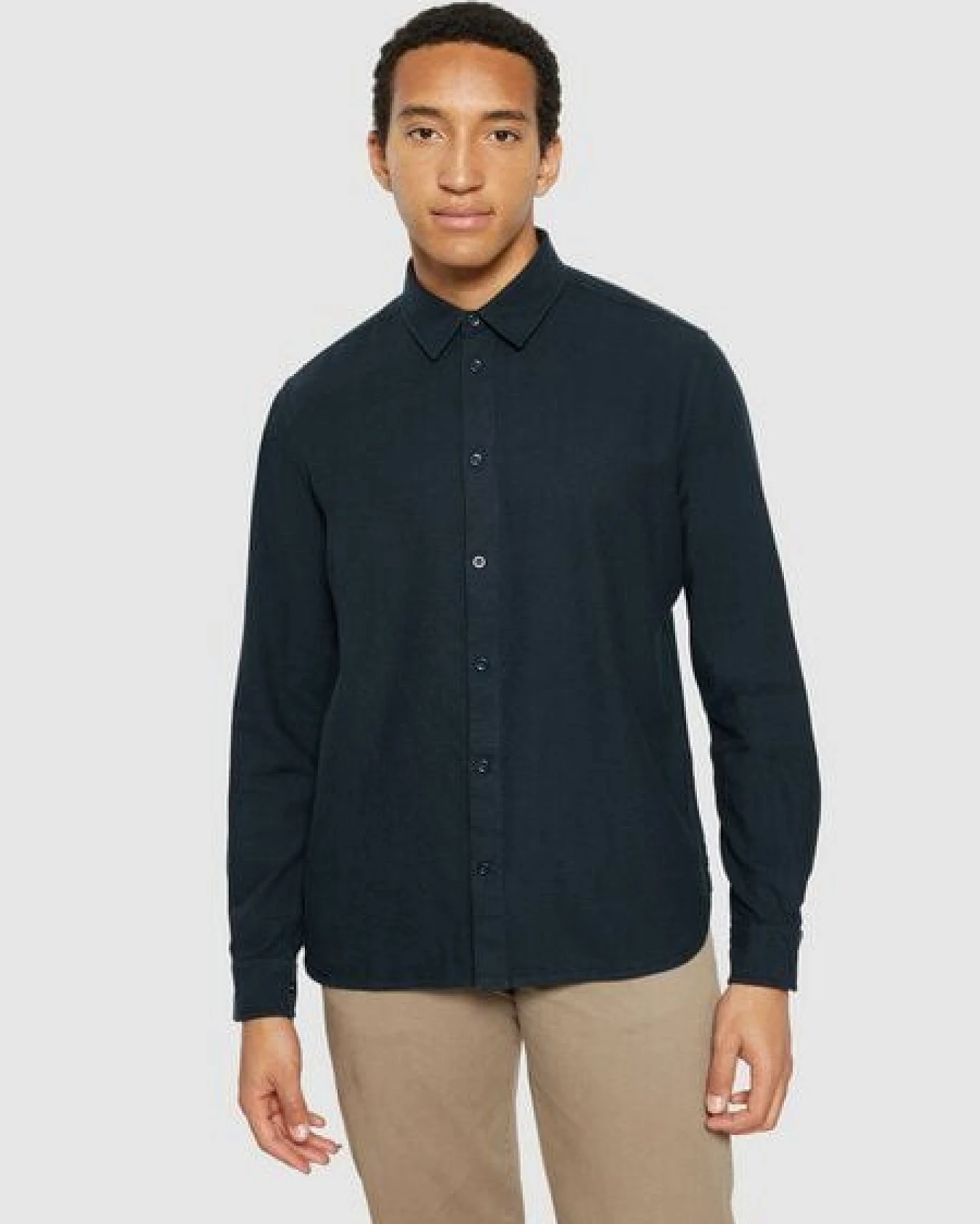 KnowledgeCotton Apparel Flanell-Hemd Regular Fit Heavy Twill – Ansicht 2