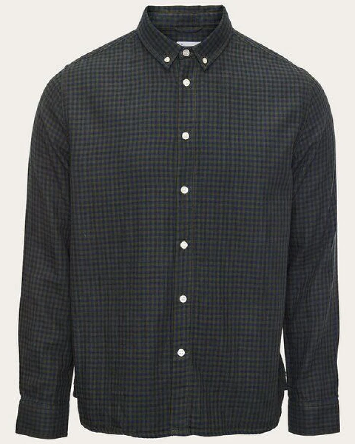 KnowledgeCotton Apparel Karo-Hemd Regular Fit