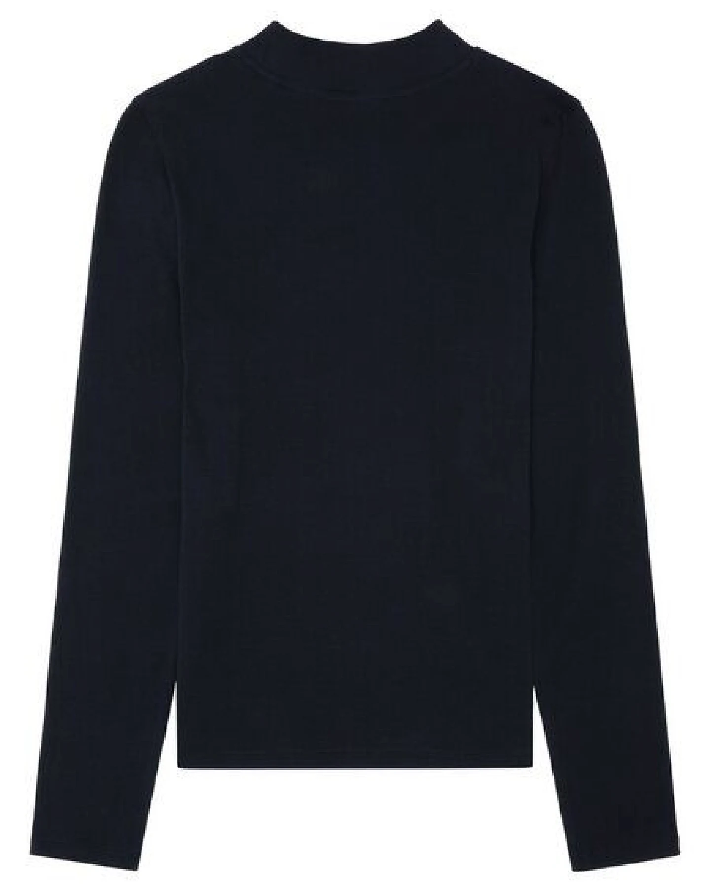 KnowledgeCotton Apparel Ripp-Longsleeve High Neck – Ansicht 2