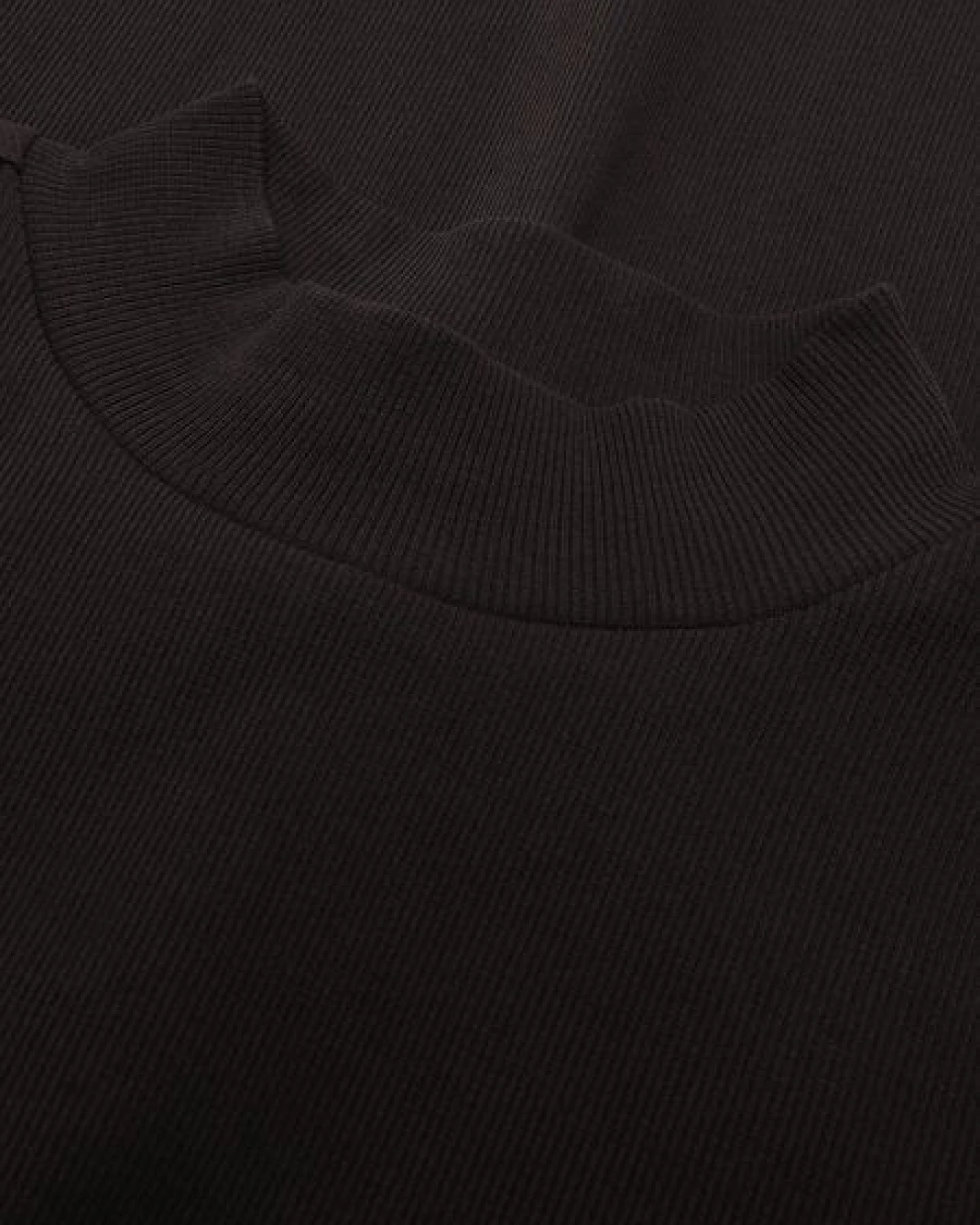 KnowledgeCotton Apparel Ripp-Longsleeve High Neck – Ansicht 3