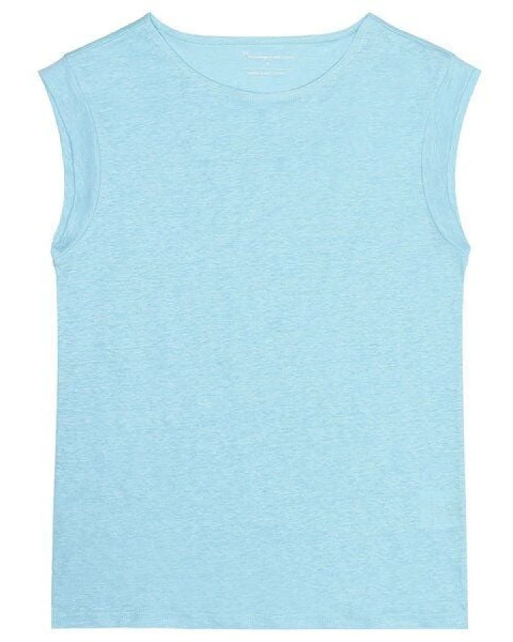 KnowledgeCotton Apparel T-Shirt Loose Fold Up Linen