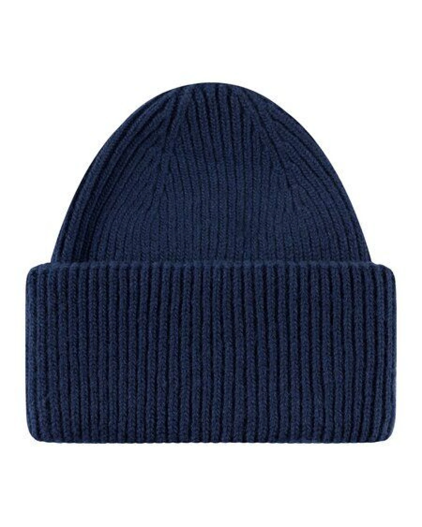 KnowledgeCotton Apparel Big Rib Beanie-Mütze aus Lammwolle – Ansicht 3