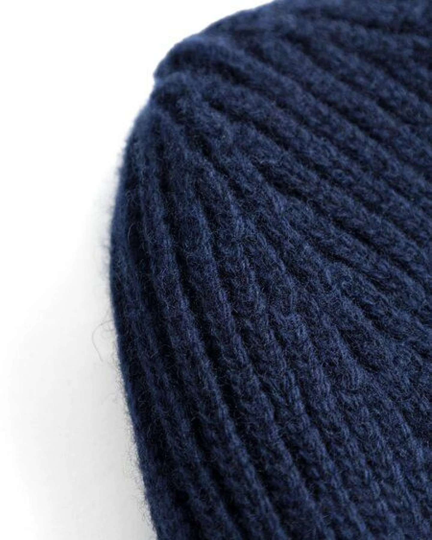 KnowledgeCotton Apparel Big Rib Beanie-Mütze aus Lammwolle – Ansicht 4