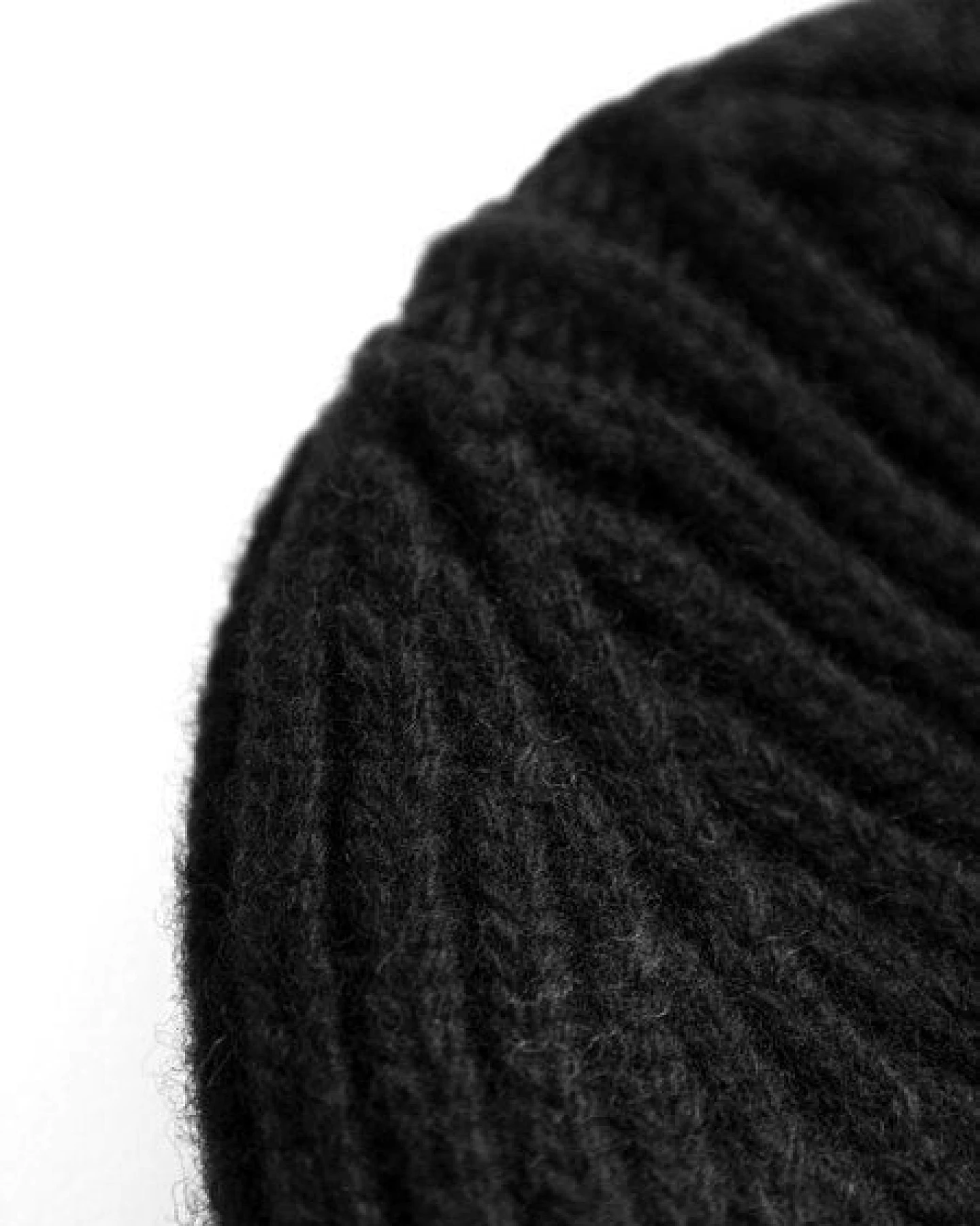 KnowledgeCotton Apparel Big Rib Beanie-Mütze aus Lammwolle – Ansicht 4