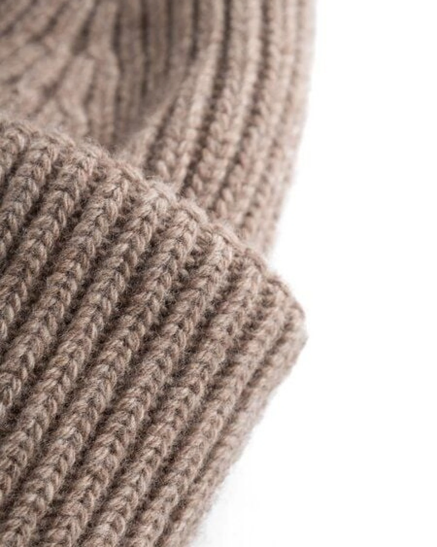 KnowledgeCotton Apparel Big Rib Beanie-Mütze aus Lammwolle – Ansicht 3