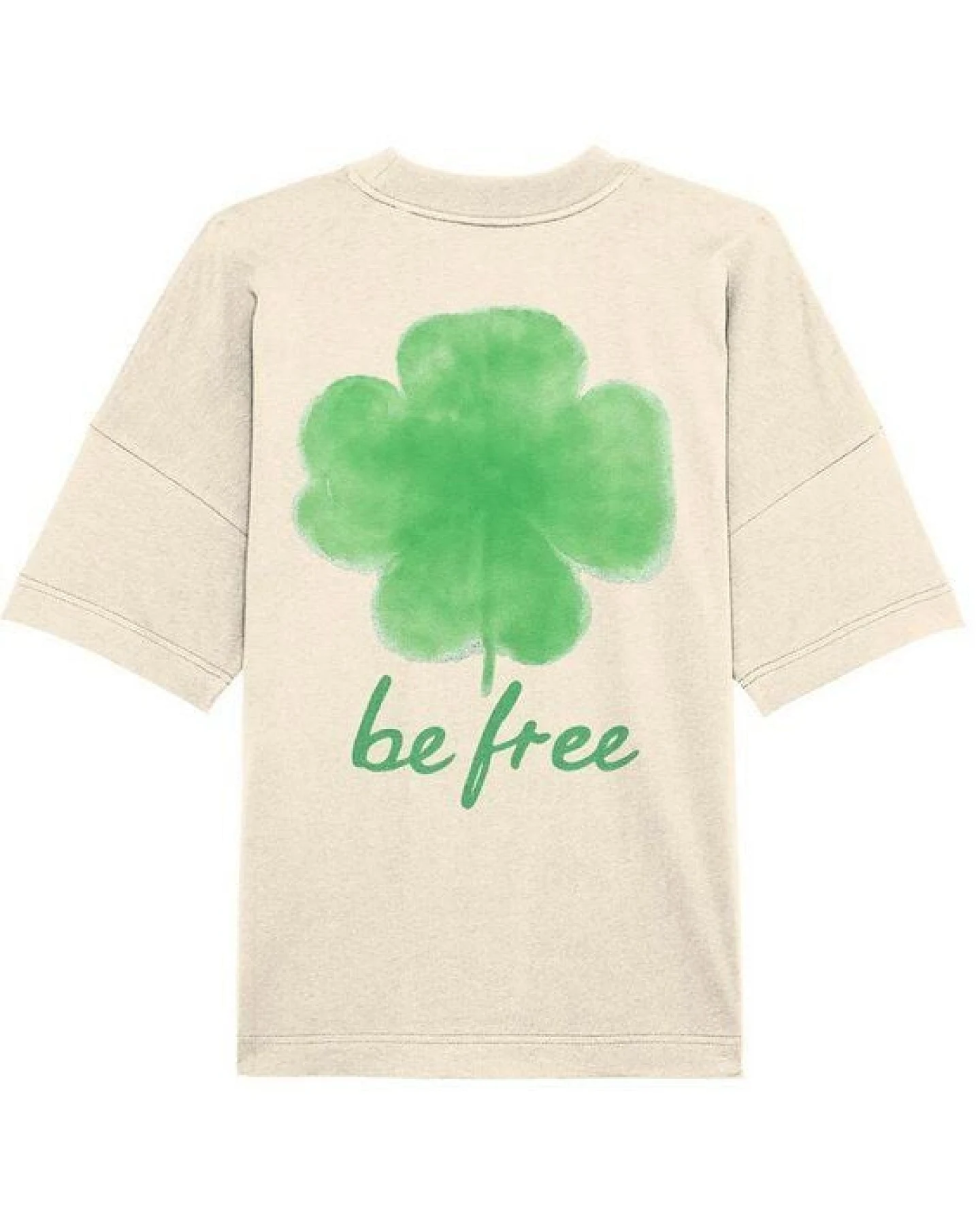 be free shoes LUCK - Kleeblatt Organic Oversize Shirt – Ansicht 2