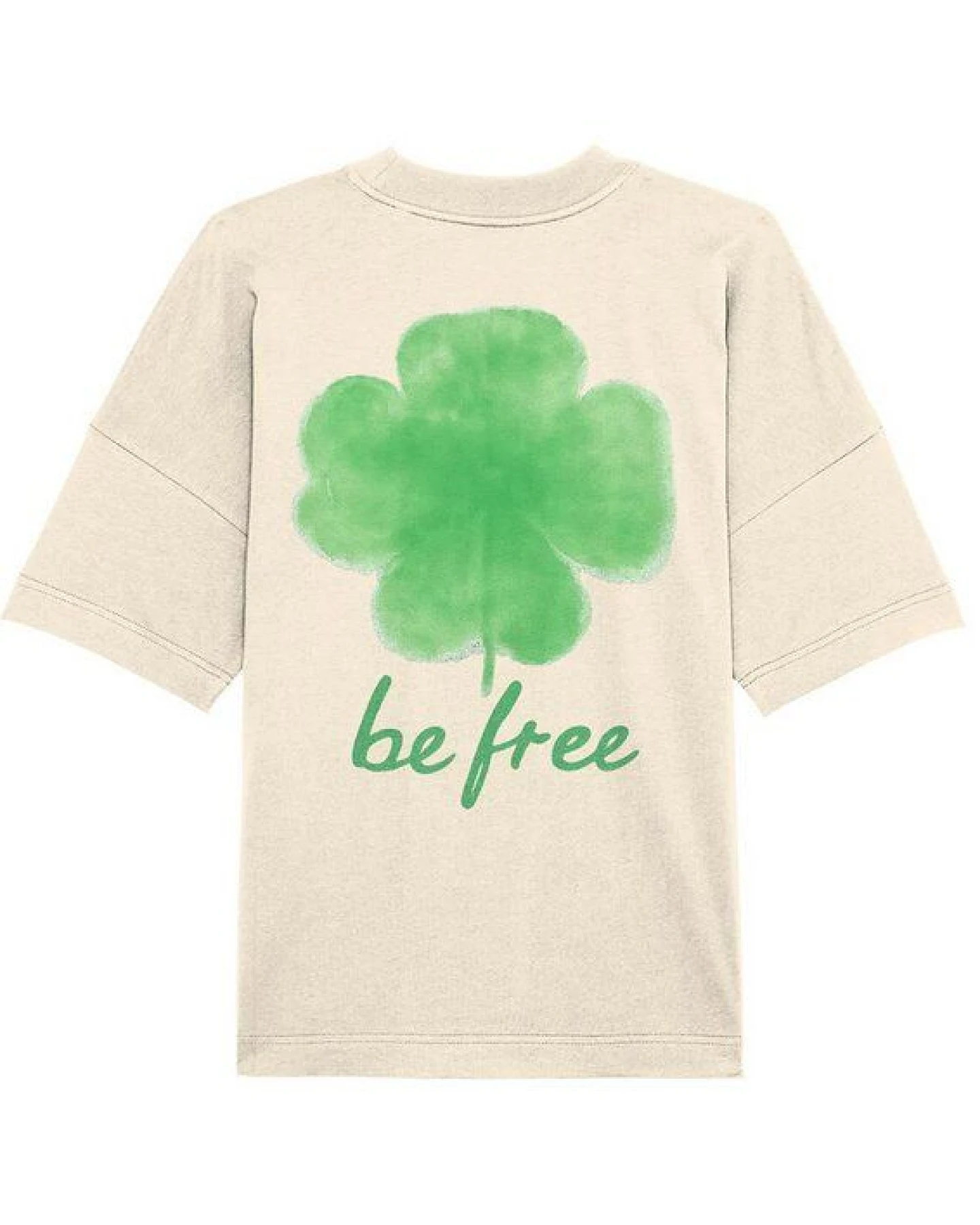 be free shoes LUCK - Kleeblatt Organic Oversize Shirt – Ansicht 2