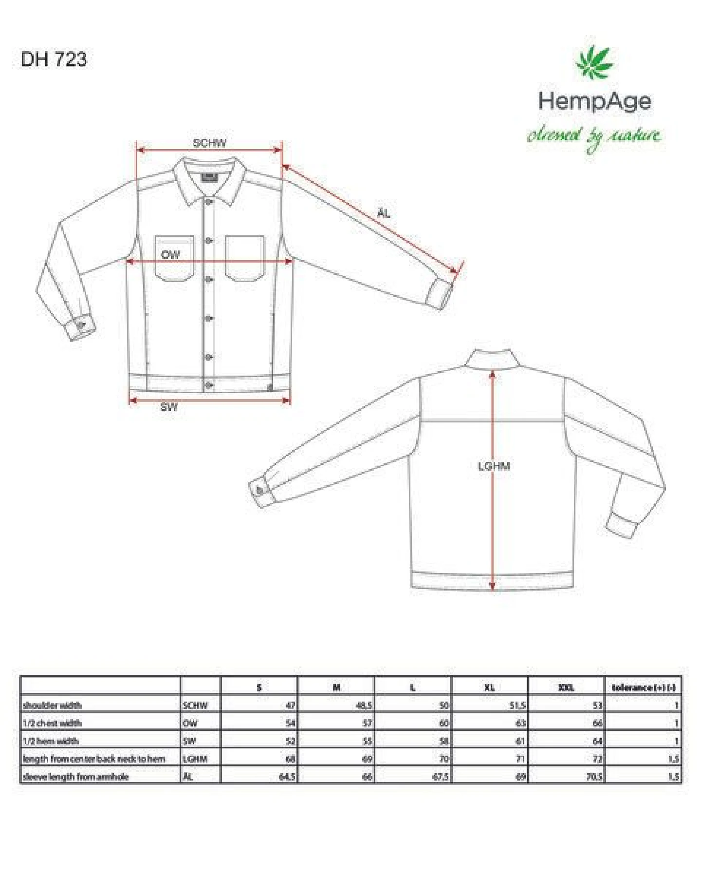 HempAge Jacke Herren Pepita Hanf/Biobaumwolle – Ansicht 3