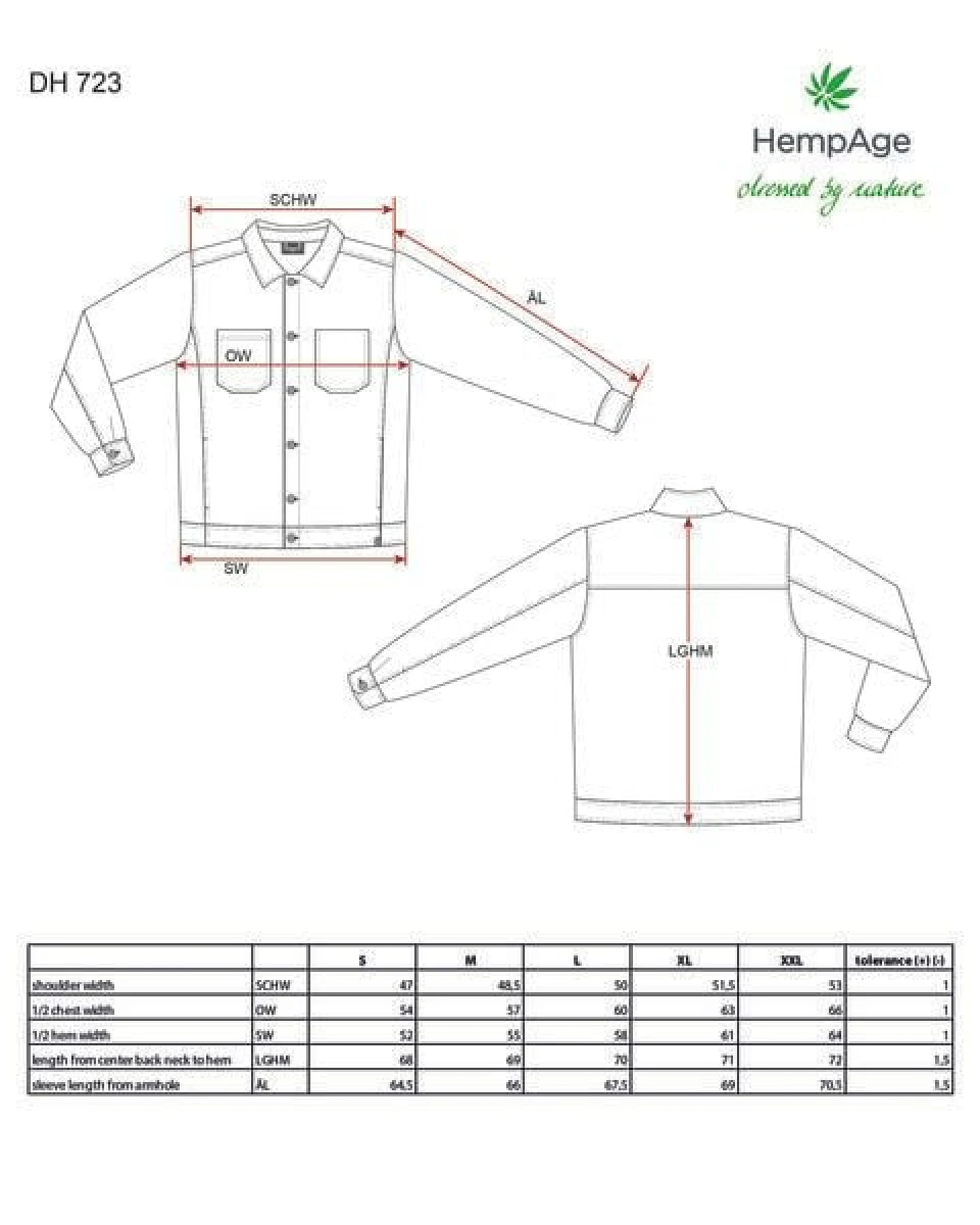 HempAge Jacke Herren Pepita Hanf/Biobaumwolle – Ansicht 3