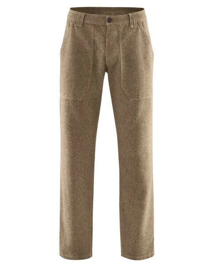 HempAge Herren Hose Pepita Hanf/Biobaumwolle