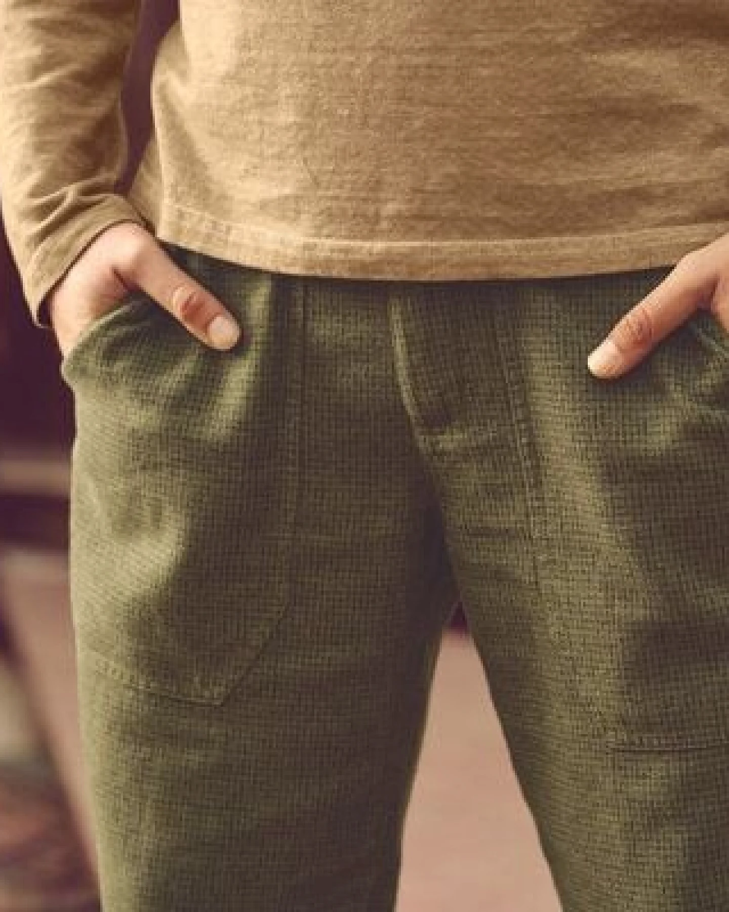 HempAge Herren Hose Pepita Hanf/Biobaumwolle – Ansicht 3