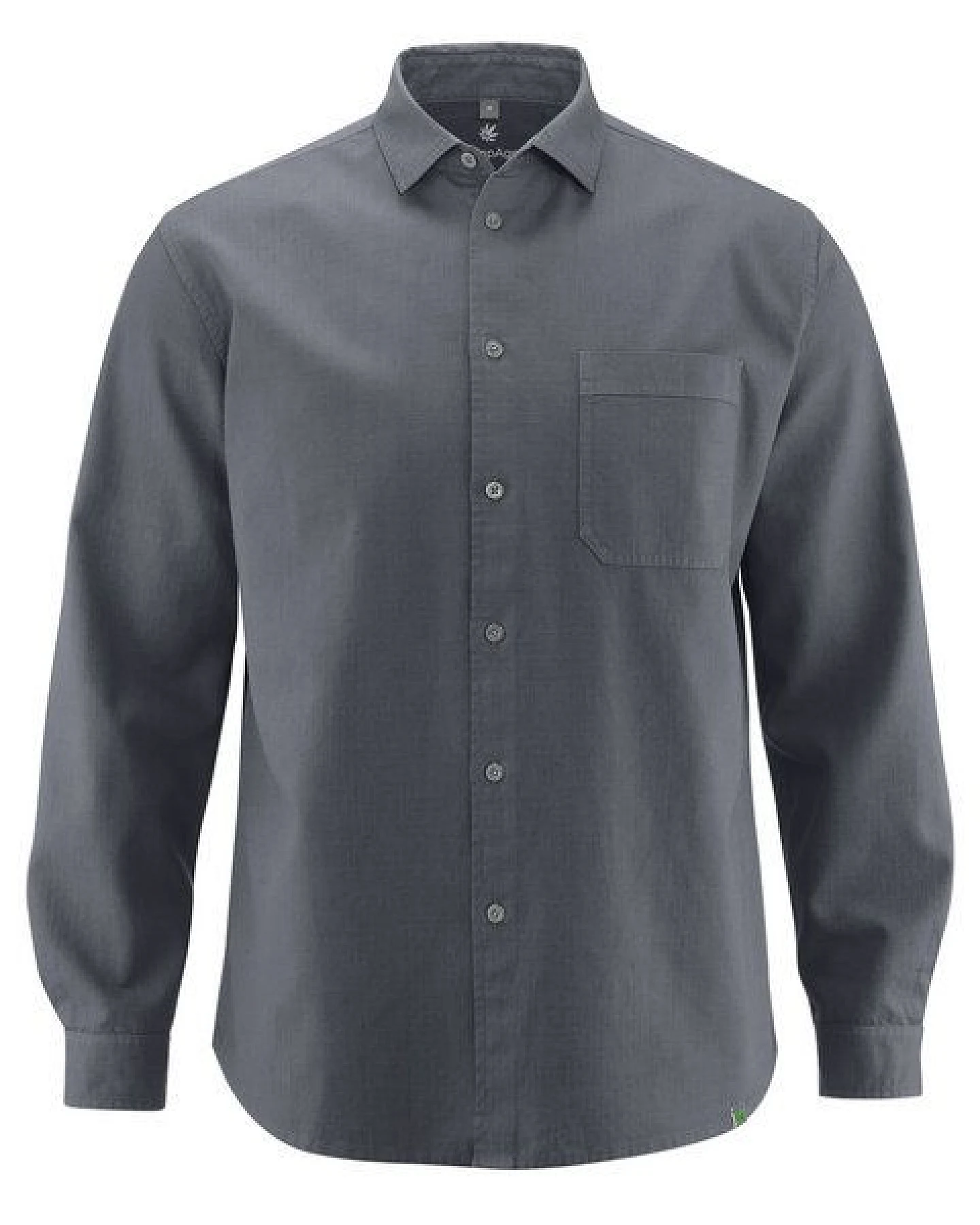 HempAge Herren Langarmhemd Hanf/Biobaumwolle – Ansicht 2
