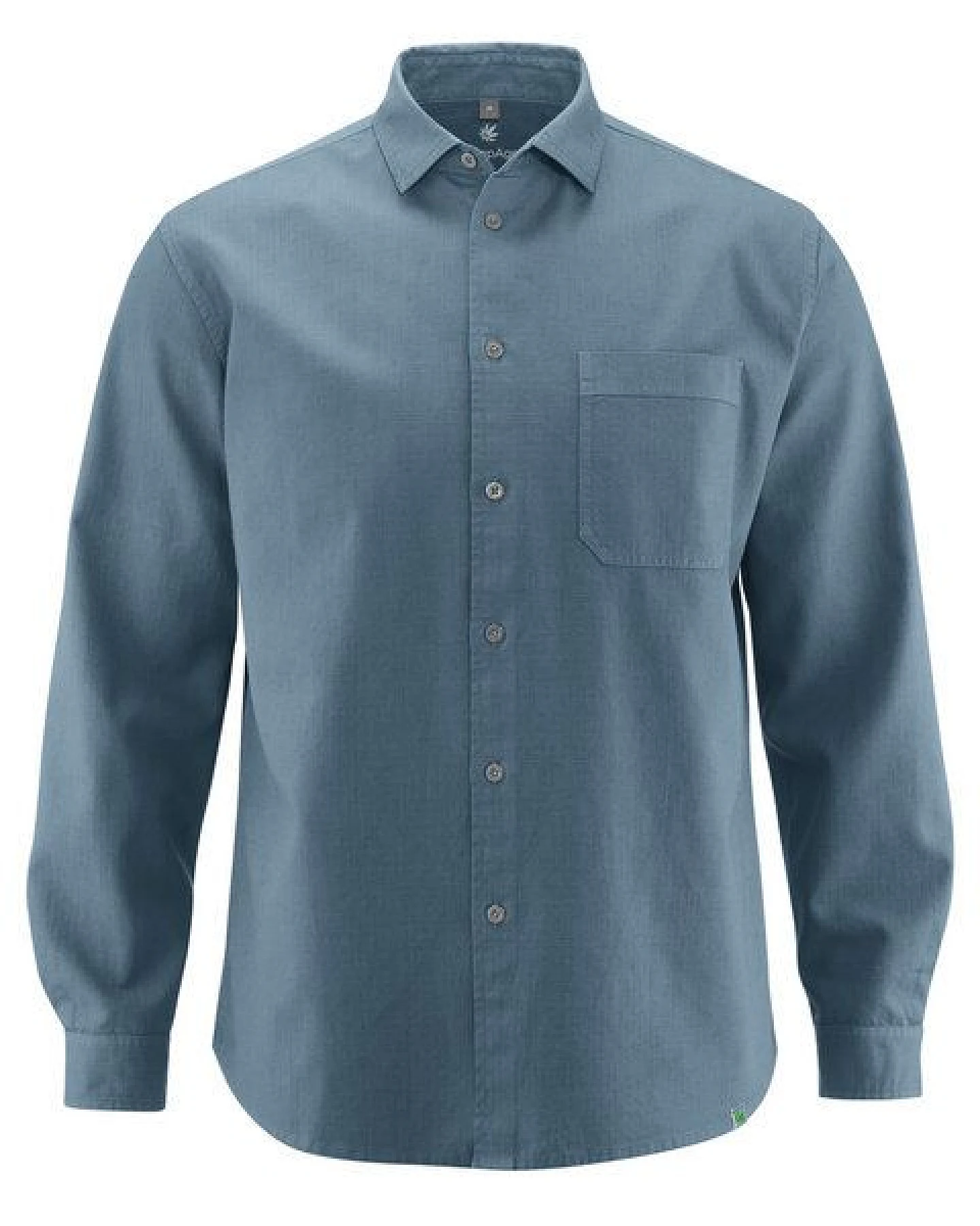 HempAge Herren Langarmhemd Hanf/Biobaumwolle – Ansicht 2