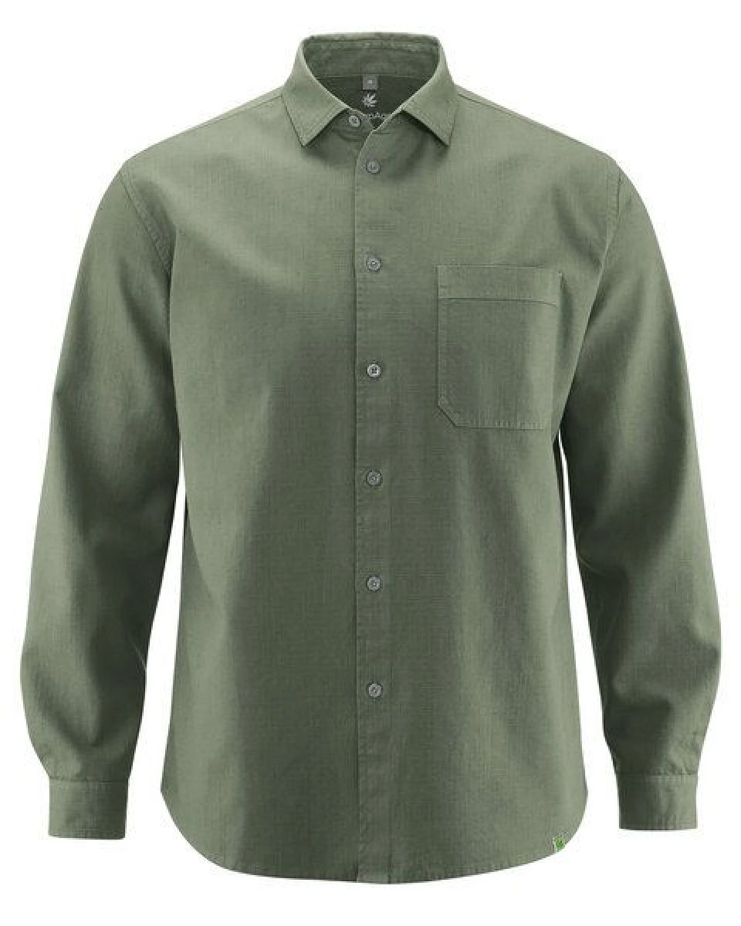 HempAge Herren Langarmhemd Hanf/Biobaumwolle – Ansicht 2