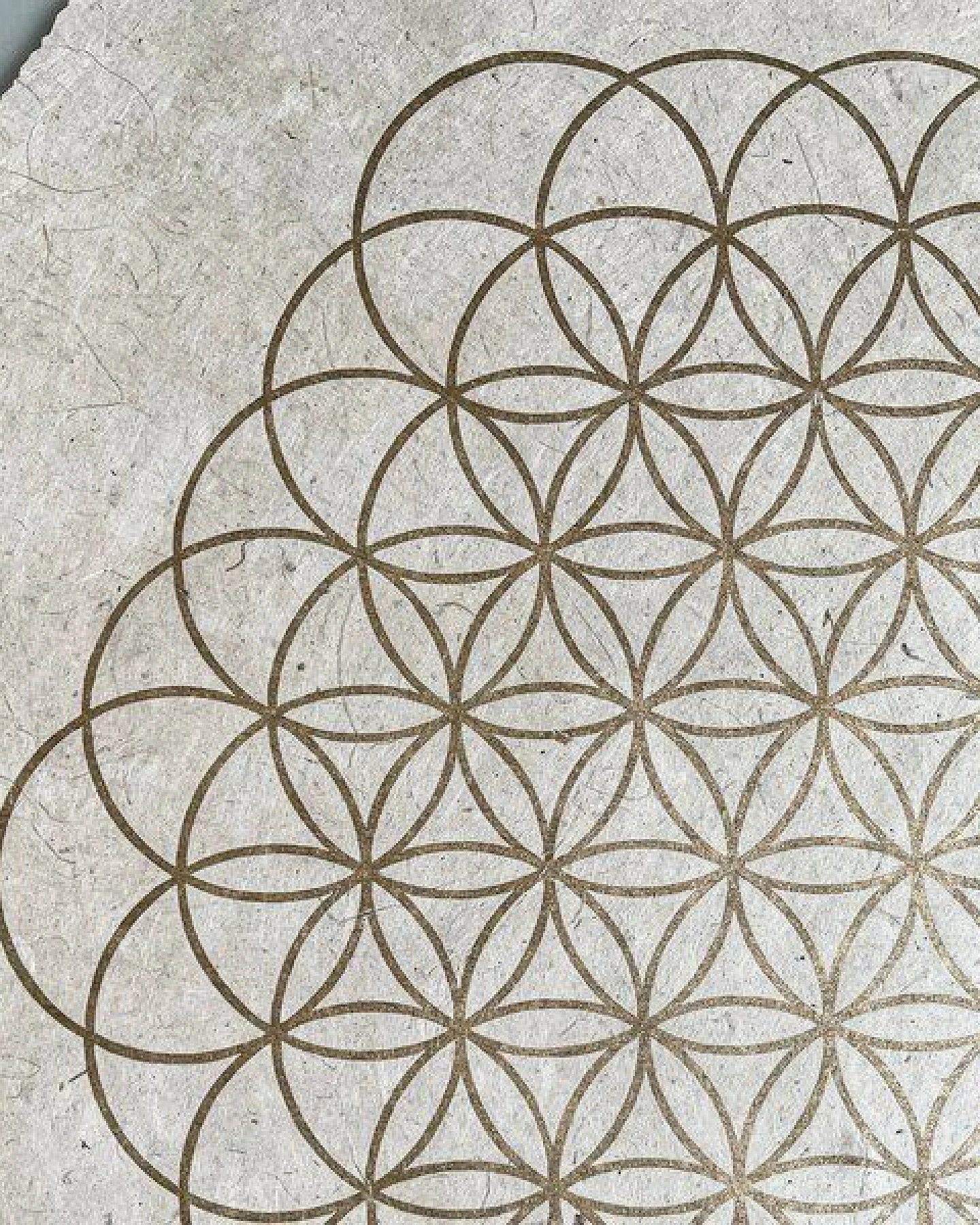 Veskor Cassiopeia BLUME DES LEBENS Heilige Geometrie Linoldruck – Ansicht 2