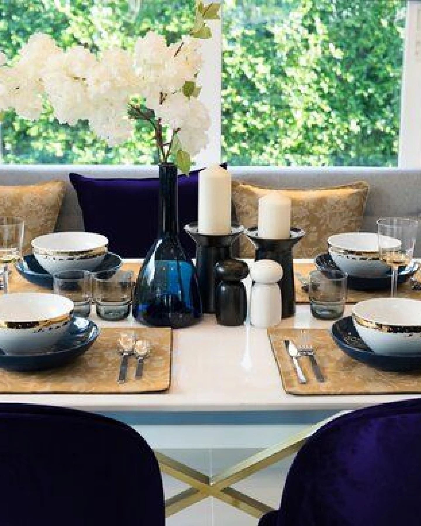 Nature by Adam Tischset 2er Pack aus 100% Bio-Baumwolle - Made in Germany - Flower Cuvée – Ansicht 3