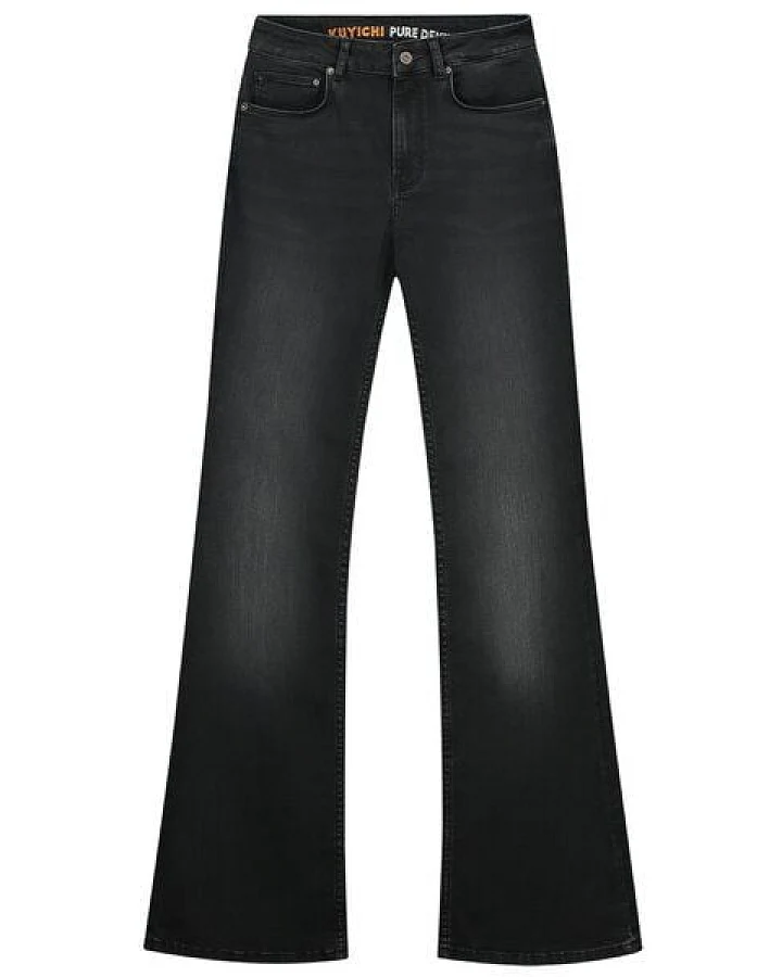 Kuyichi Jeans Lisette Flare Worn In Black