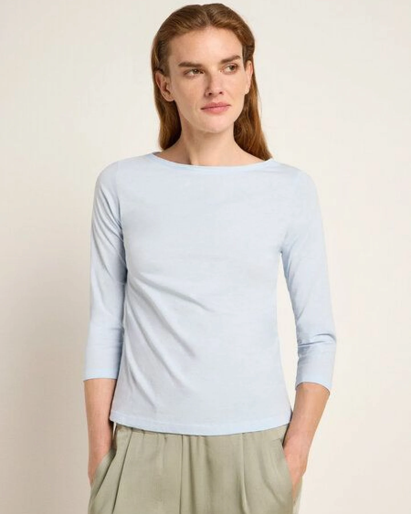 LANIUS U-Boot-Shirt mit 3/4-Arm – Ansicht 2