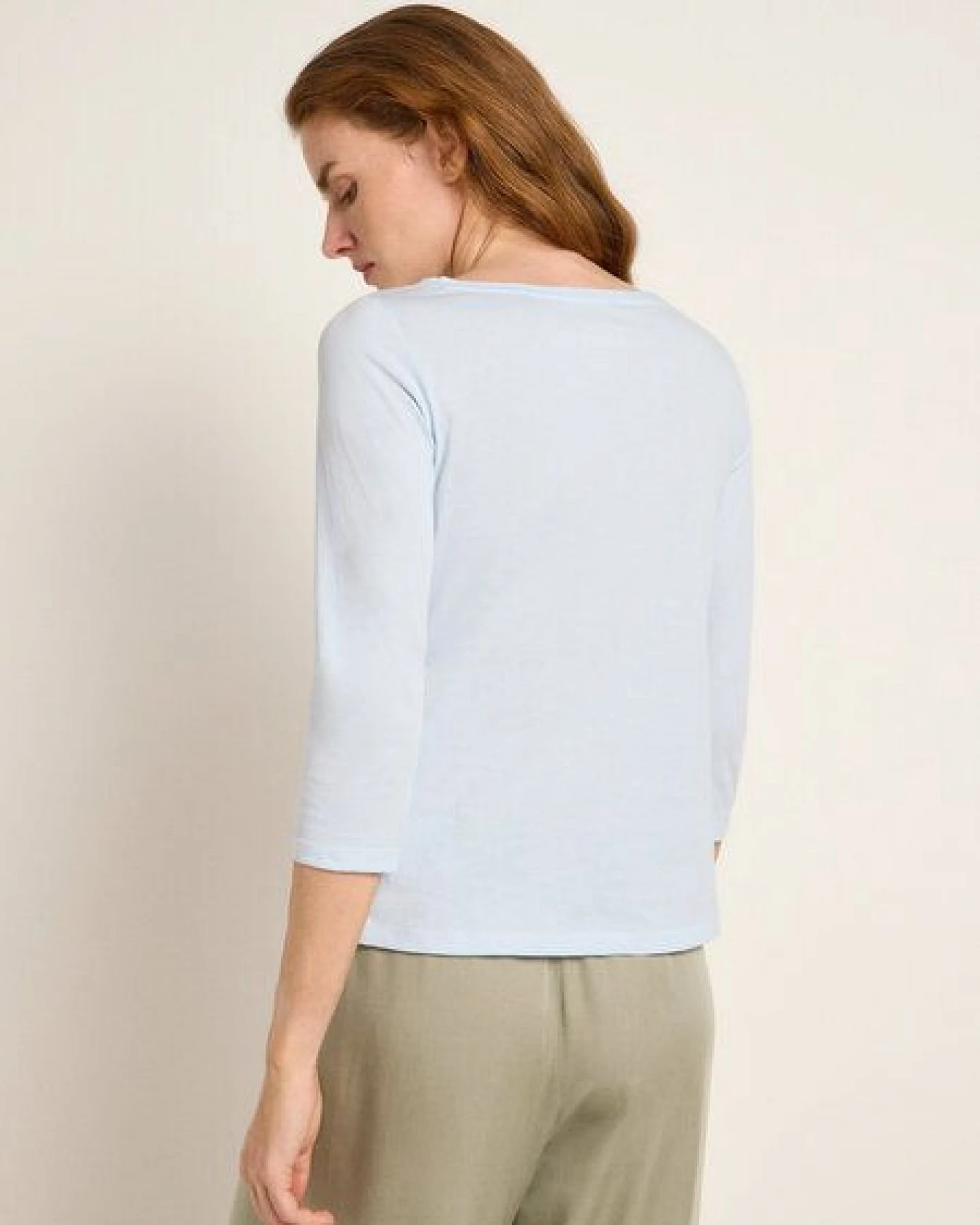LANIUS U-Boot-Shirt mit 3/4-Arm – Ansicht 3