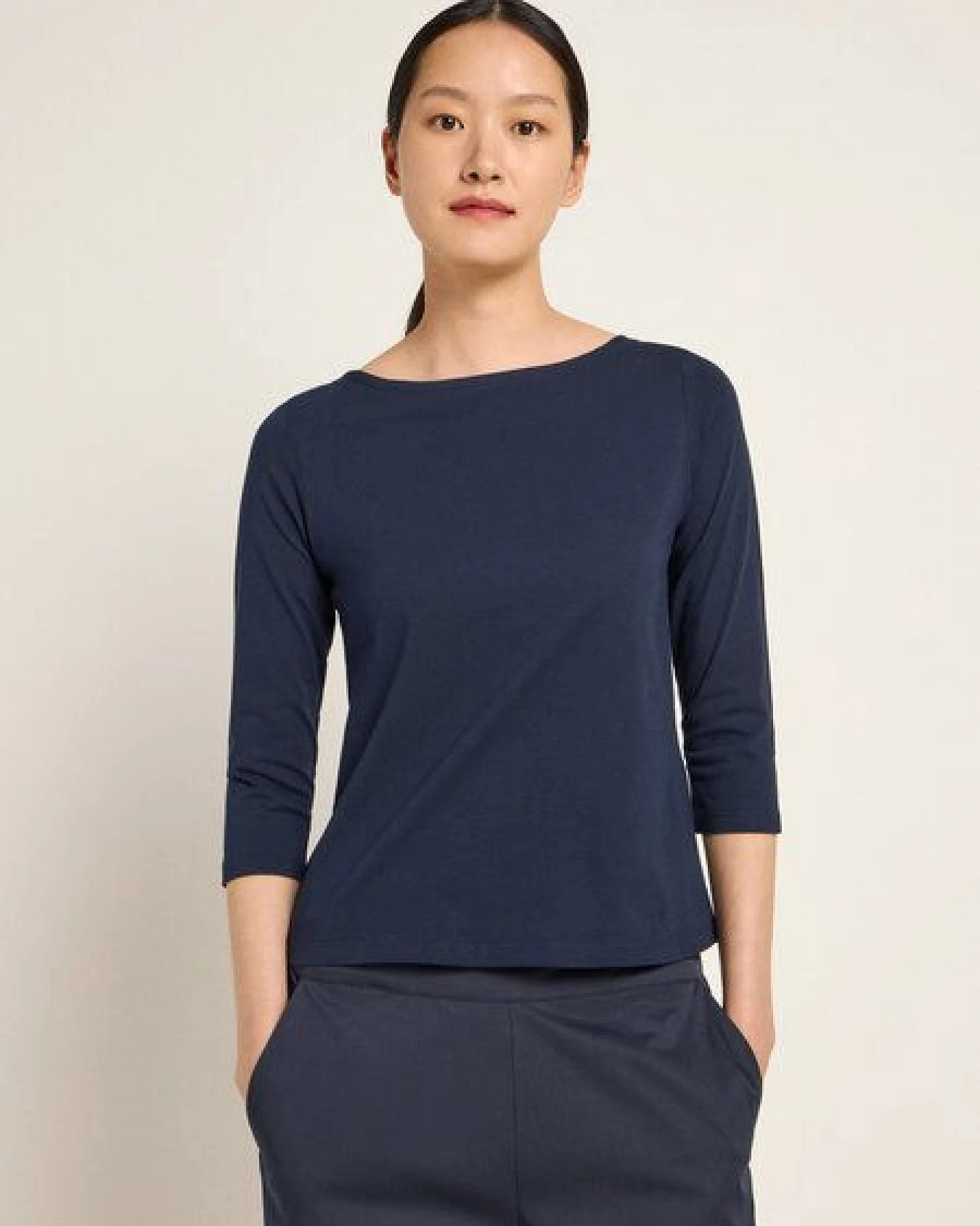 LANIUS U-Boot-Shirt mit 3/4-Arm – Ansicht 2