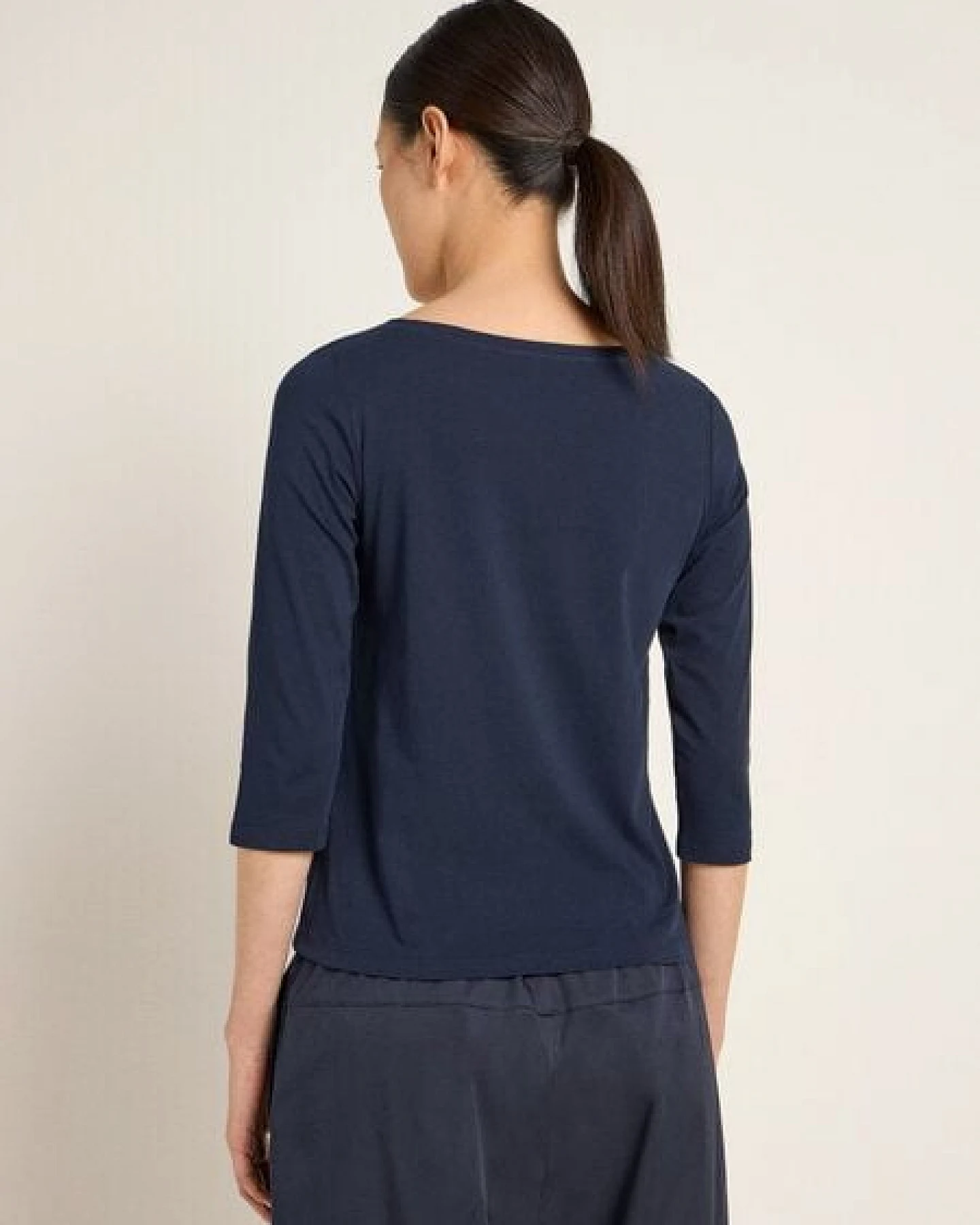 LANIUS U-Boot-Shirt mit 3/4-Arm – Ansicht 3