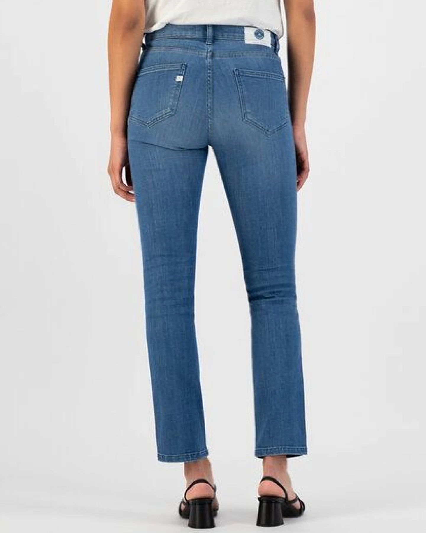 MUD Jeans Jeans Faye Straight Authentic Indigo – Ansicht 3
