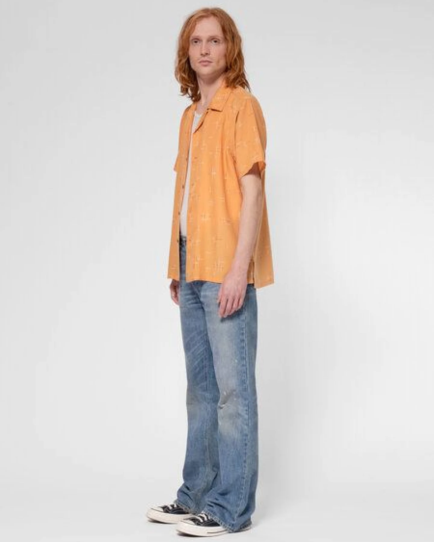 Nudie Jeans Kurzarm-Hemd Arvid 50s Hawaii – Ansicht 3