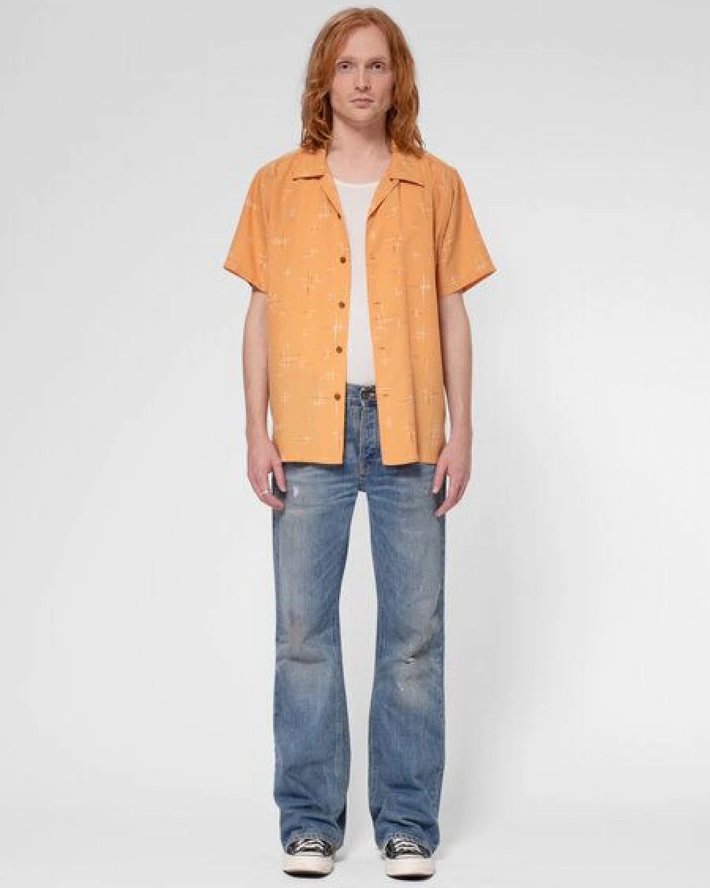 Nudie Jeans Kurzarm-Hemd Arvid 50s Hawaii – Ansicht 2