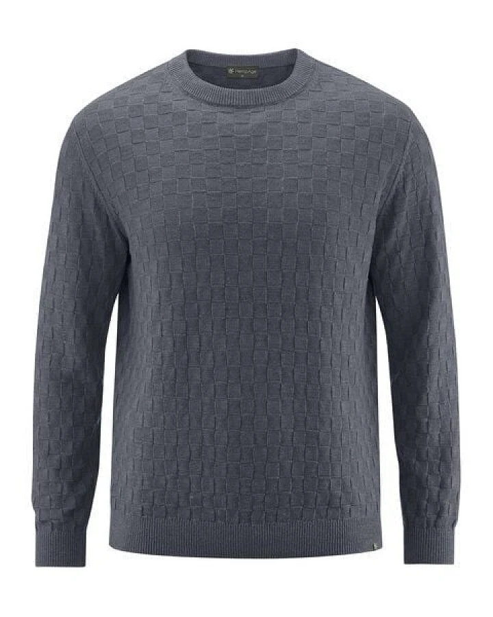 HempAge Herren Strick-Pullover Hanf/Biobaumwolle