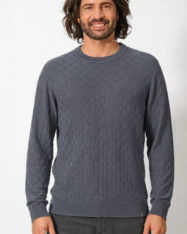 HempAge Herren Strick-Pullover Hanf/Biobaumwolle